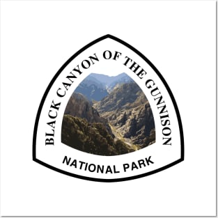 Black Canyon of the Gunnison National Park shield Posters and Art